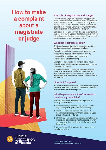 Judicial Complaint Commision flyer